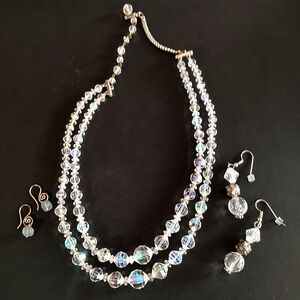 3-PIECE Crystal Beaded Jewelry Set